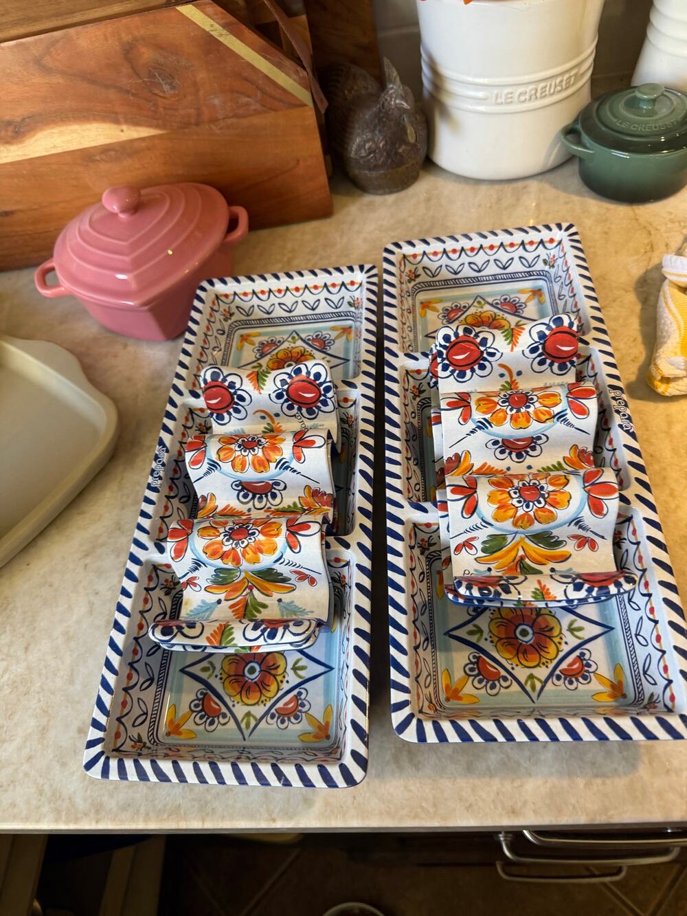 Prepara melamine  Floral taco set